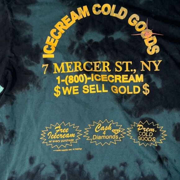 RARE Icecream Cold Goods Tee shirt Size 2XL Streetwear HEAT‎ banger - Picture 4 of 5